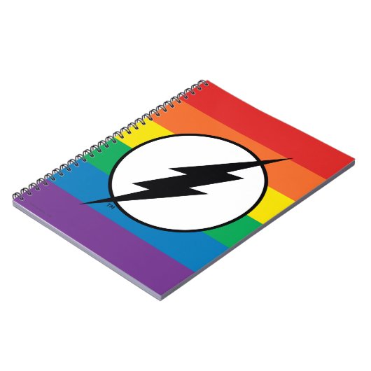 De Flash Rainbow-Logo Notitieboek (Linkerzijde)