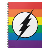 De Flash Rainbow-Logo Notitieboek (Voorkant)