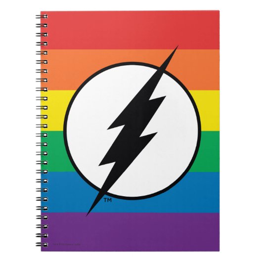 De Flash Rainbow-Logo Notitieboek (Voorkant)