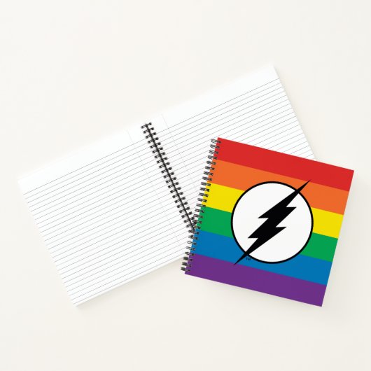 De Flash Rainbow-Logo Notitieboek (Binnen)