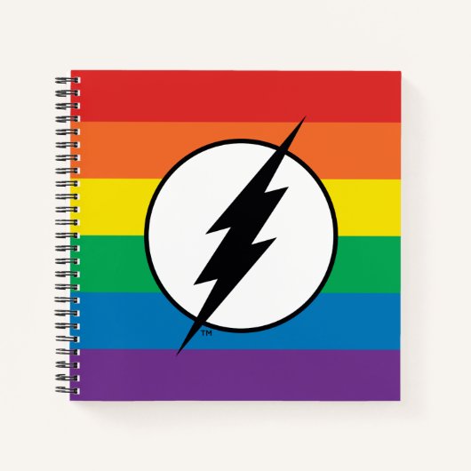 De Flash Rainbow-Logo Notitieboek (Voorkant)
