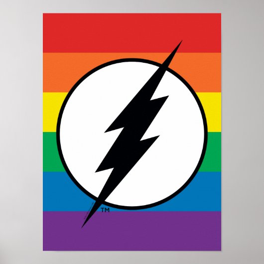 De Flash Rainbow-Logo Poster (Voorkant)