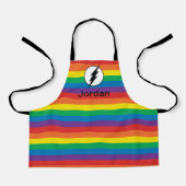 De Flash Rainbow-Logo Schort (Voorkant)