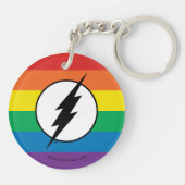 De Flash Rainbow-Logo Sleutelhanger (Achterkant)