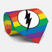 De Flash Rainbow-Logo Stropdas (Opgerold)