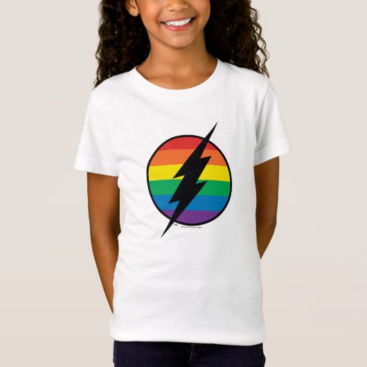 De Flash Rainbow-Logo T-shirt (Voorkant)
