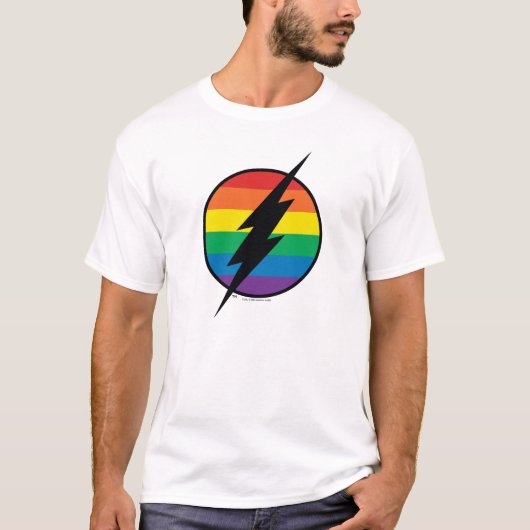 De Flash Rainbow-Logo T-shirt (Voorkant)