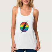 De Flash Rainbow-Logo Tanktop (Voorkant)