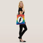De Flash Rainbow-Logo Tote Bag (Op model)