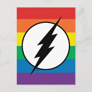 De Flash Rainbow-Logo Uitnodiging Briefkaart
