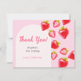 De flat dank u 1e verjaardag Kaart