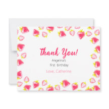 De flat dank u 1e verjaardag Kaart