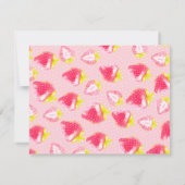 De flat dank u 1e verjaardag Kaart (Achterkant)