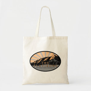 De Flatirons, Chautauqua Park, Boulder Canvas tas