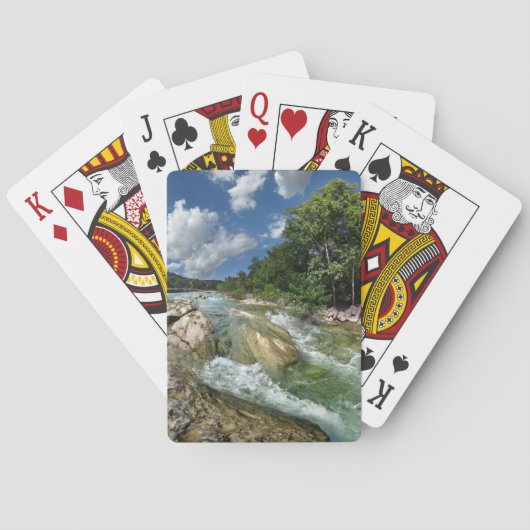 De Flats van Barton Creek in Austin, Texas Pokerkaarten (Achterkant)