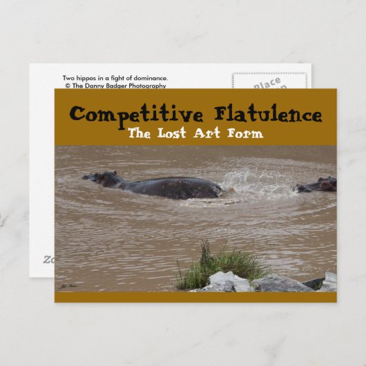 De Flatulent Defense Briefkaart (Voorkant / Achterkant)