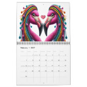 De Flaunty Flamingo Versie 2 Kalender (Feb 2027)