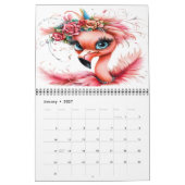 De Flaunty Flamingo Versie 2 Kalender (Jan 2027)