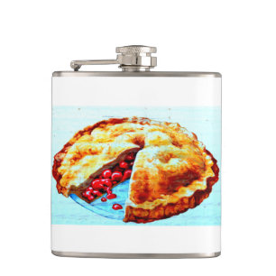 de fles van de kersenpastei heupfles