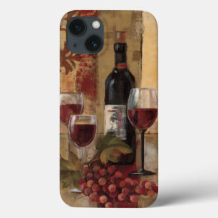 De Fles van de wijn en de Glazen van de Wijn iPhone 13 Hoesje