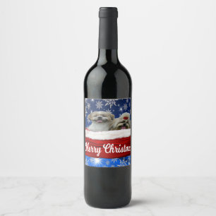 De Fles van de Wijn van tzu van Shih, Kerstmis Etiket