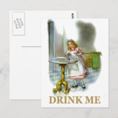 De flesjes zeiden dat ze me Drink, dus Alice deed  Briefkaart (Voorkant / Achterkant)