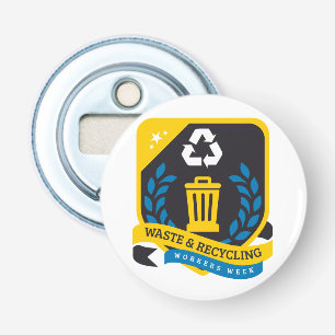 De Flesopener van de Week van de Arbeiders van het Button Flesopener