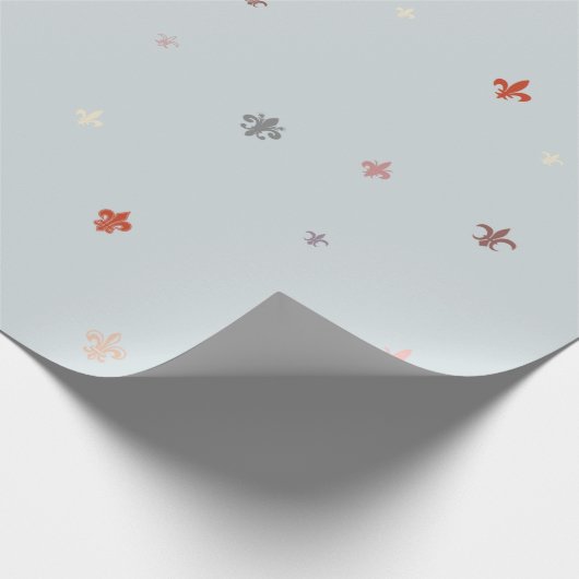 De Fleur-de-Lis - pasteelkleuren Cadeaupapier (Hoek)