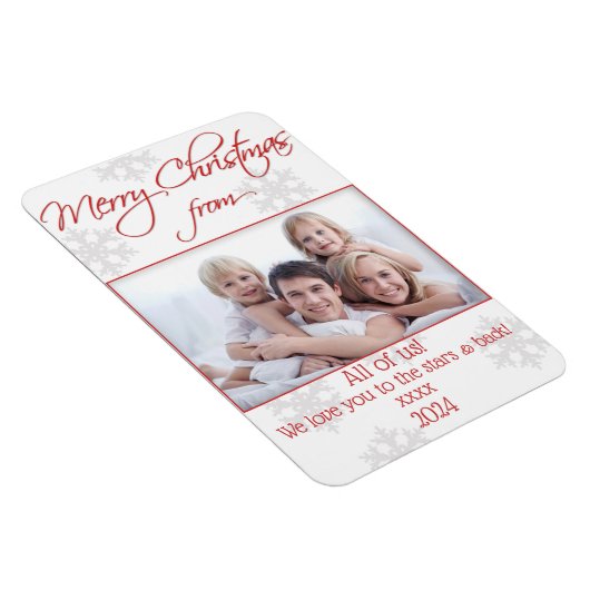 De flexibele magneet van de kerstfotokaart (Rechterzijde)
