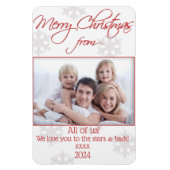 De flexibele magneet van de kerstfotokaart (Verticaal)