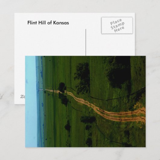 de Flint Hills of Kansas Briefkaart (Voorkant / Achterkant)