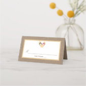 De Flip-Flop Zand Strand Linnen Bruiloft Collectie Plaatskaartje (Voorkant)