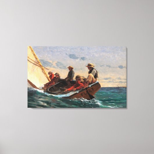 De Flirt Canvas Afdruk (Voorkant)