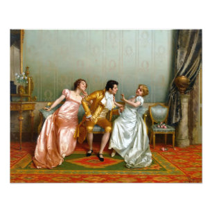 De Flirt door Vittorio Reggianini Foto Afdruk