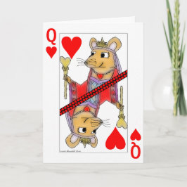 De flirtende Koningin van de Rat van de Kaart van