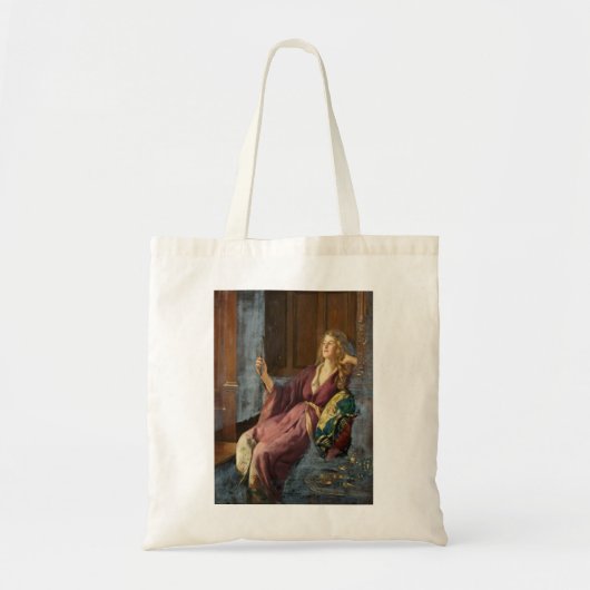 De Flirtende Schelm (door John Collier) Tote Bag (Voorkant)
