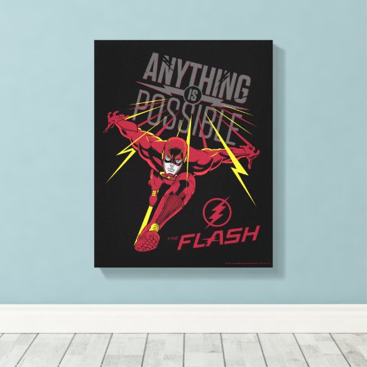 De flits | "Alles is mogelijk" Canvas Afdruk (Insitu (Houten vloer))