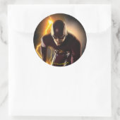 De flits | Beginpositie afdrukken Ronde Sticker (Tas)