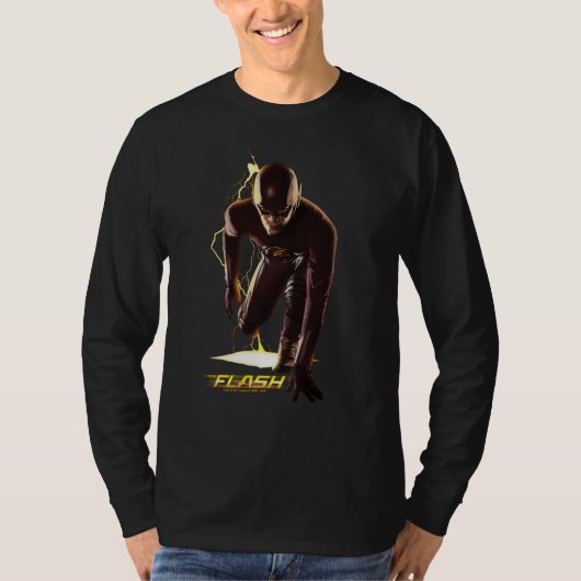 De flits | Beginpositie afdrukken T-shirt (Voorkant)
