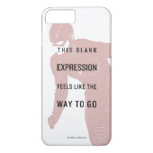 De flits | "Blanco uitdrukking" Citaat Silhouette Case-Mate iPhone Case (Achterkant)