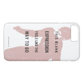 De flits | "Blanco uitdrukking" Citaat Silhouette Case-Mate iPhone Case (Achterkant (Horizontaal))