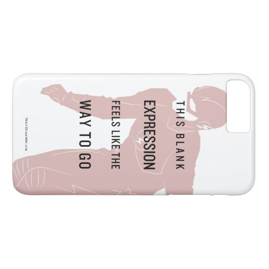 De flits | "Blanco uitdrukking" Citaat Silhouette Case-Mate iPhone Case (Achterkant (Horizontaal))