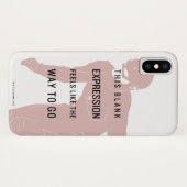 De flits | "Blanco uitdrukking" Citaat Silhouette Case-Mate iPhone Case (Achterkant (horizontaal))