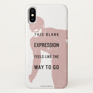 De flits   "Blanco uitdrukking" Citaat Silhouette Case-Mate iPhone Case