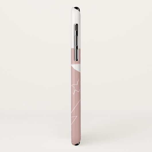 De flits | "Blanco uitdrukking" Citaat Silhouette Case-Mate iPhone Case (Achterkant/links)