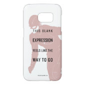 De flits | "Blanco uitdrukking" Citaat Silhouette Case-Mate Samsung Galaxy Hoesje (Achterkant)