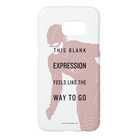 De flits | "Blanco uitdrukking" Citaat Silhouette Case-Mate Samsung Galaxy Hoesje (Achterkant)