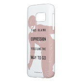De flits | "Blanco uitdrukking" Citaat Silhouette Case-Mate Samsung Galaxy Hoesje (Achterkant Links)
