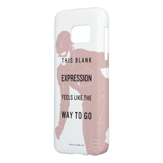 De flits | "Blanco uitdrukking" Citaat Silhouette Case-Mate Samsung Galaxy Hoesje (Achterkant Links)