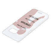 De flits | "Blanco uitdrukking" Citaat Silhouette Case-Mate Samsung Galaxy Hoesje (Onderkant)